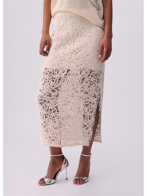 Gonna midi in macramè LIU JO | WA6361J7871/W9831